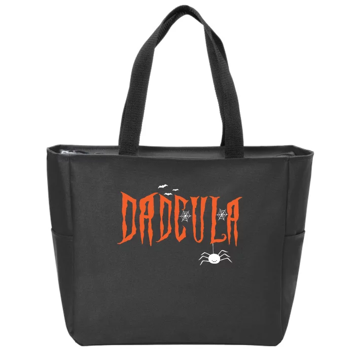 Dad Daddy Dracula Monster Costume Easy Halloween Gifts Zip Tote Bag