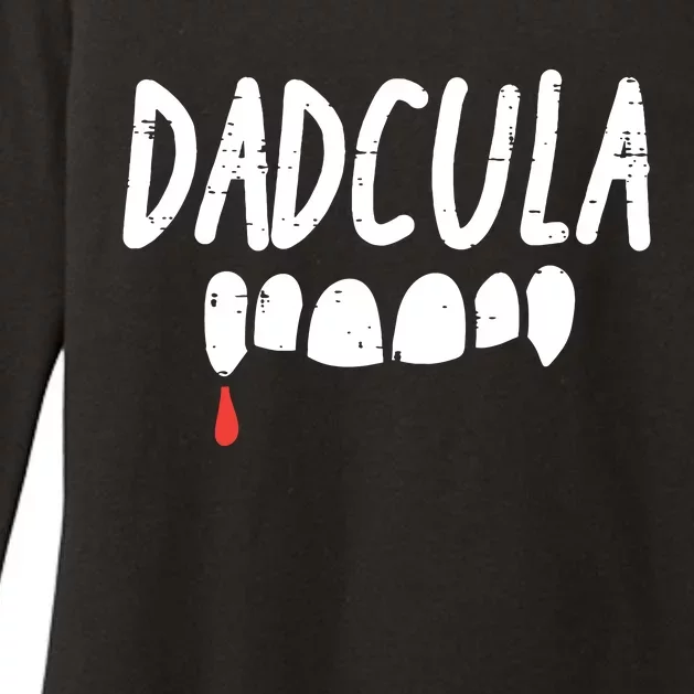 Dadcula Dad Dracula Halloween Family Matching Daddy Papa Womens CVC Long Sleeve Shirt