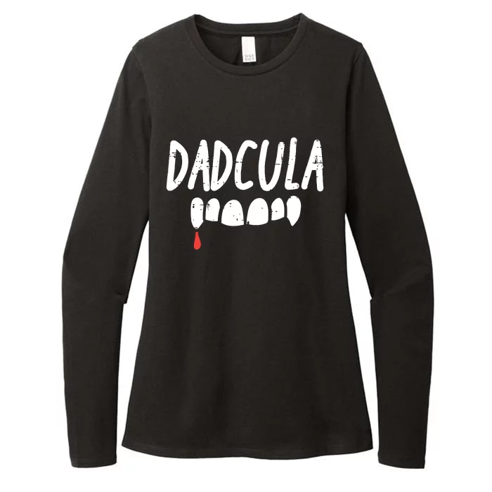 Dadcula Dad Dracula Halloween Family Matching Daddy Papa Womens CVC Long Sleeve Shirt