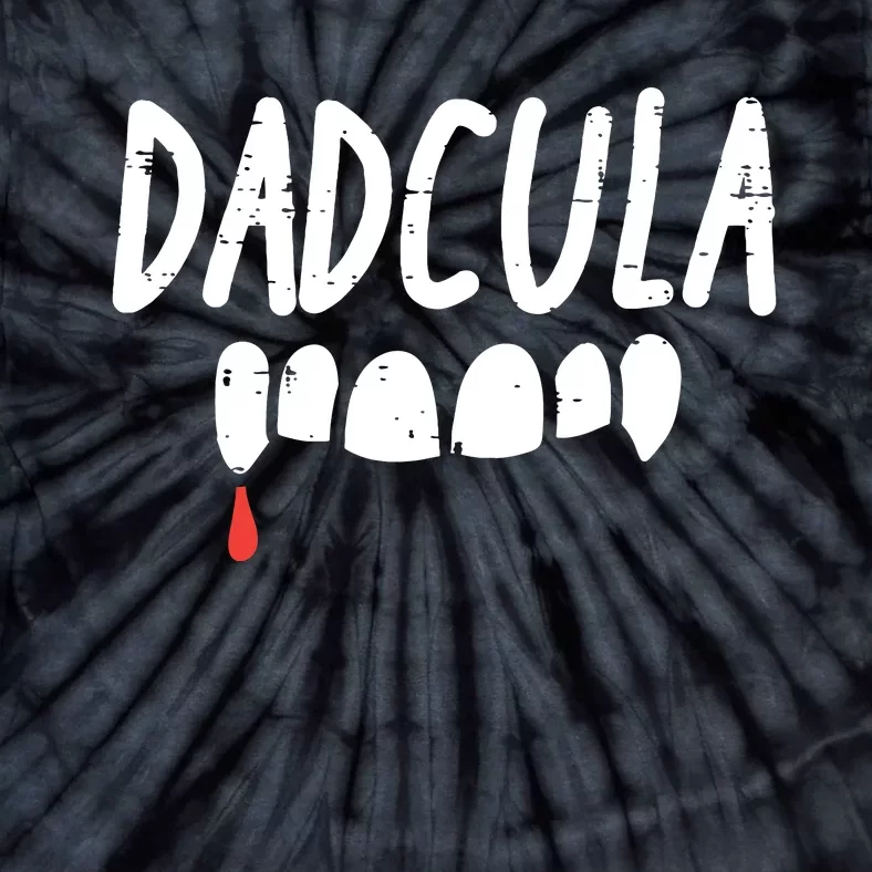 Dadcula Dad Dracula Halloween Family Matching Daddy Papa Tie-Dye T-Shirt