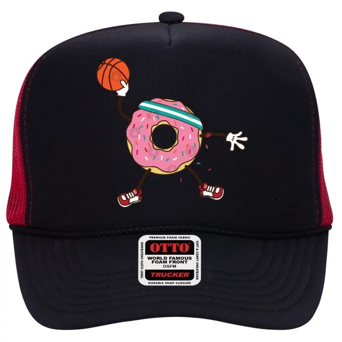 Dunking Donut High Crown Mesh Trucker Hat