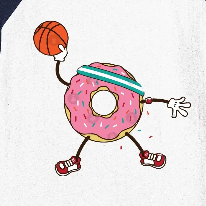 Dunking Donut Baseball Sleeve Shirt