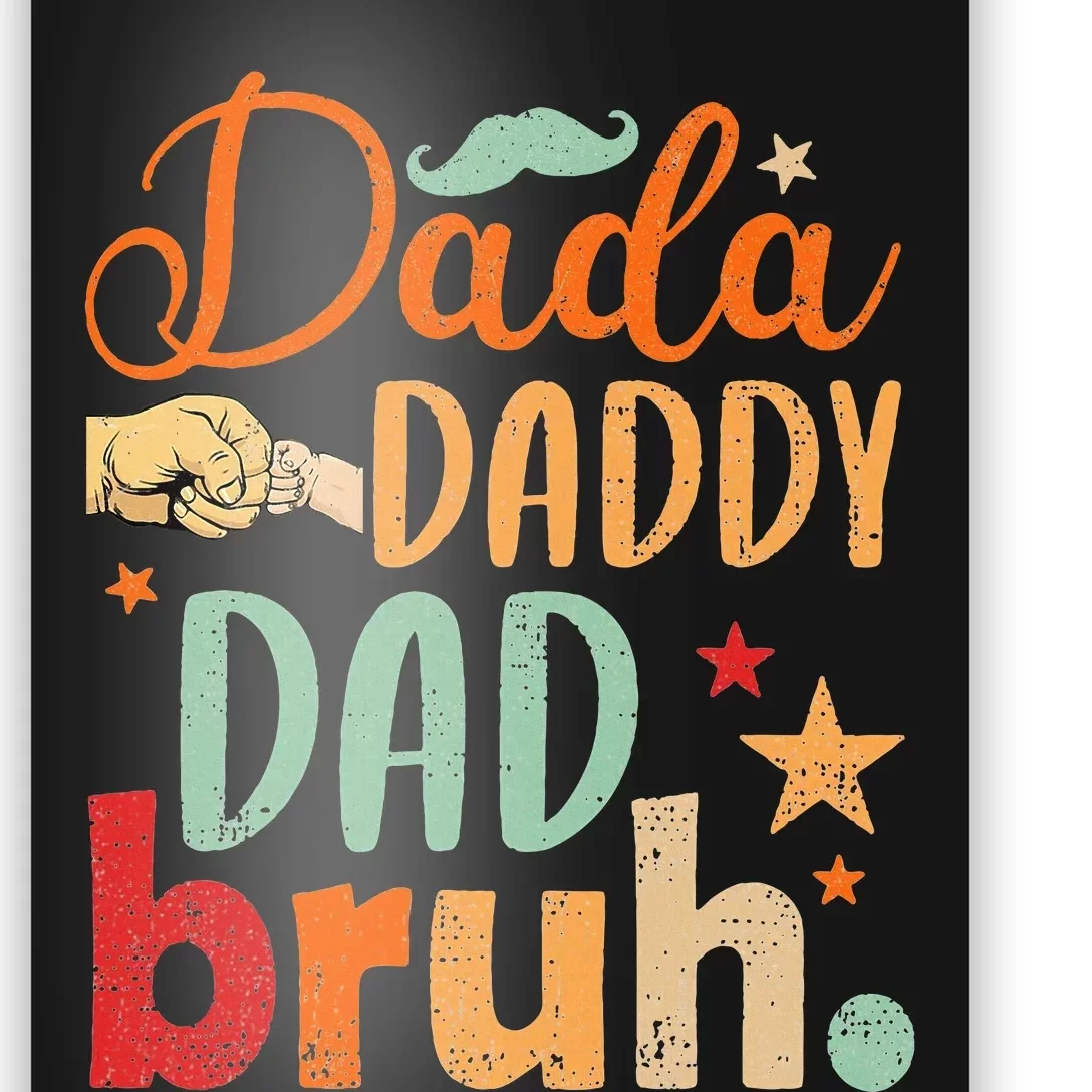 Dada Daddy Dad Bruh Happy Fars Day Poster