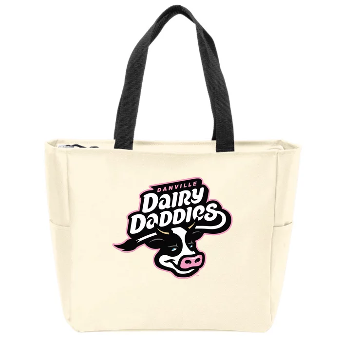 Danville Dairy Daddies Cow Zip Tote Bag