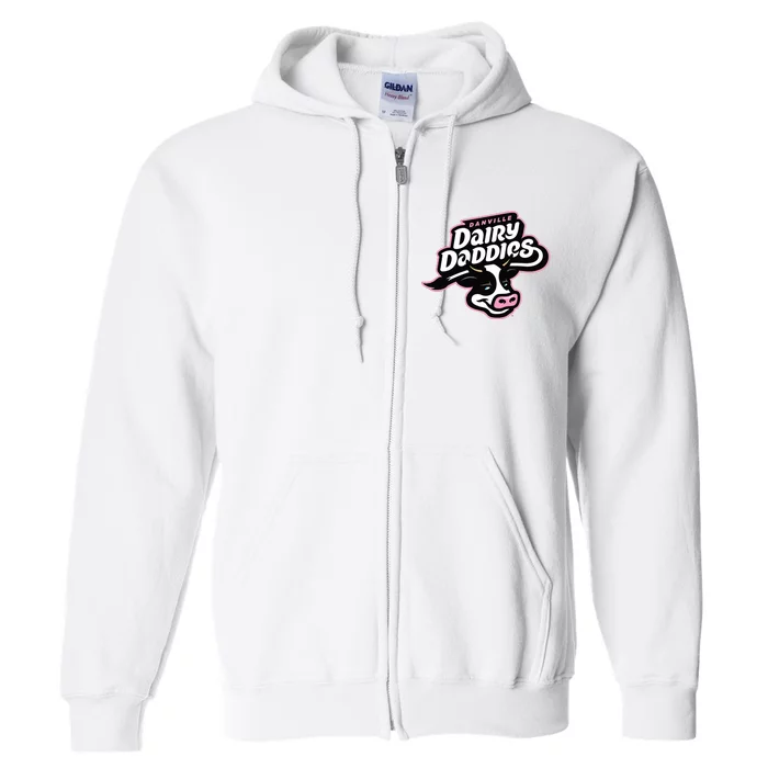 Danville Dairy Daddies Cow Full Zip Hoodie