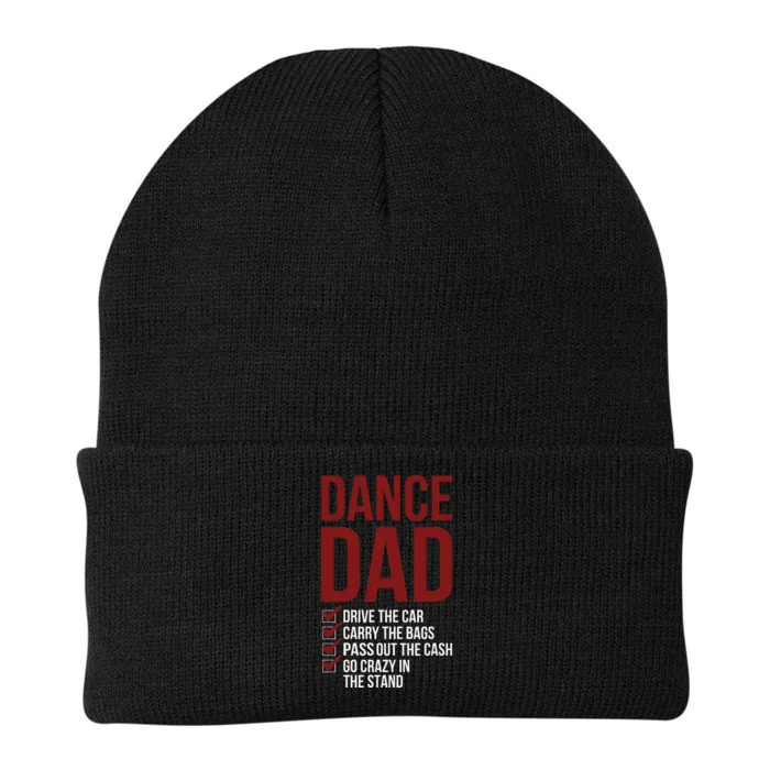 Dance Dad Dancing Dad Of A Dancer Father Knit Cap Winter Beanie