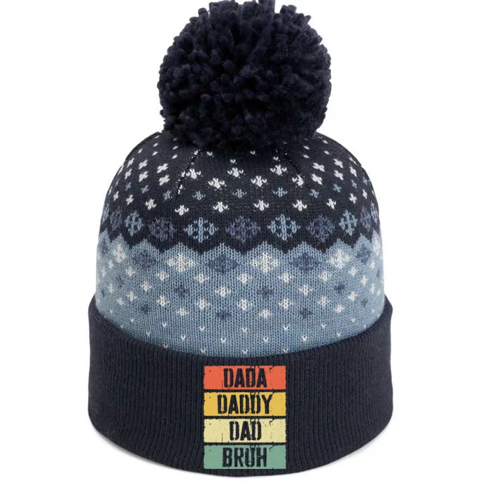 Dada Daddy Dad Bruh FatherS Day The Baniff Cuffed Pom Beanie