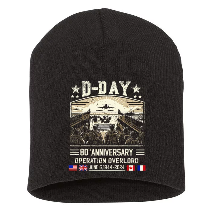 Dday Dwight D. Eisenhower Dday 80th Anniversary Short Acrylic Beanie