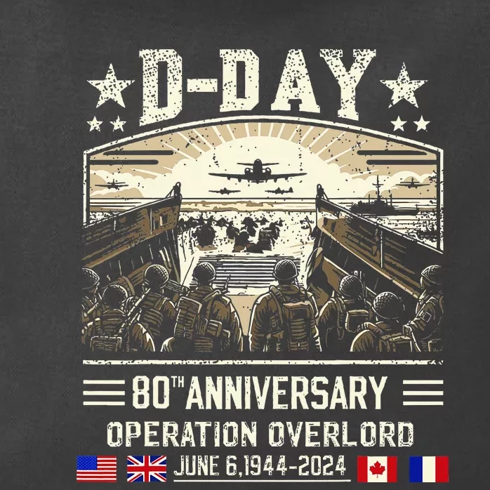 Dday Dwight D. Eisenhower Dday 80th Anniversary Zip Tote Bag