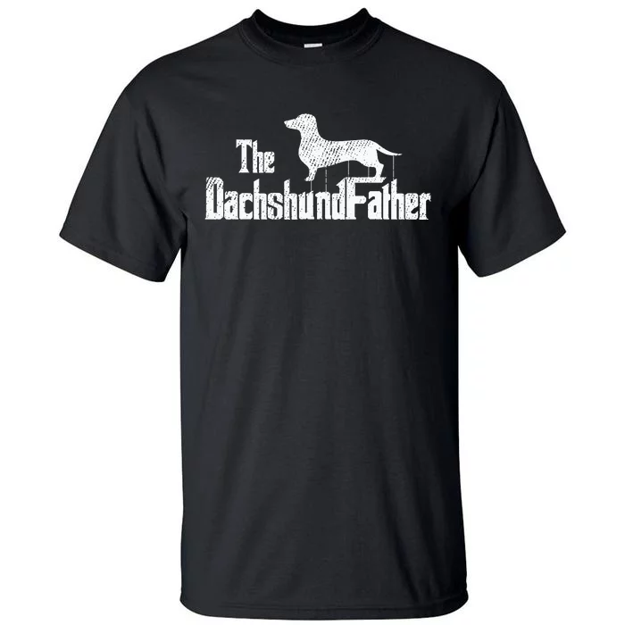 Dachshund Dad Dog Fathers Day Funny dog lover Tall T-Shirt