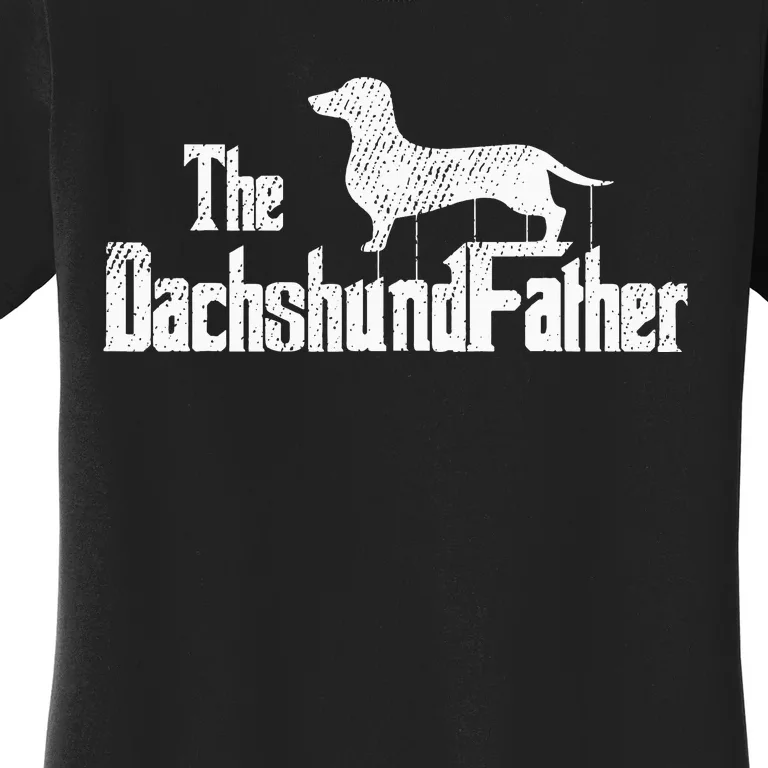 Dachshund Dad Dog Fathers Day Funny dog lover Women's T-Shirt