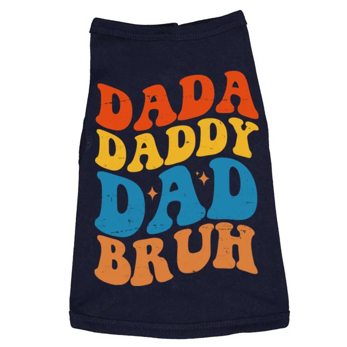 Dada Daddy Dad Bruh Retro Vintage Doggie Tank