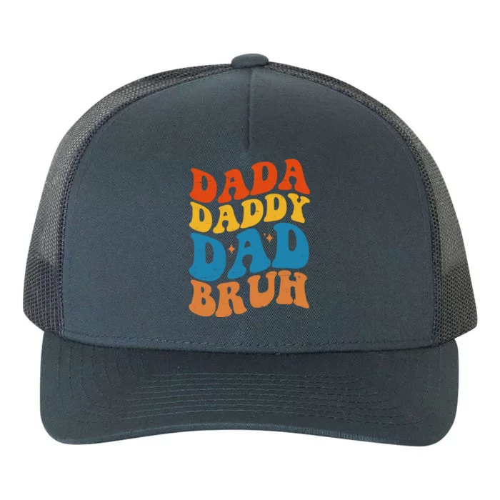 Dada Daddy Dad Bruh Retro Vintage Yupoong Adult 5-Panel Trucker Hat