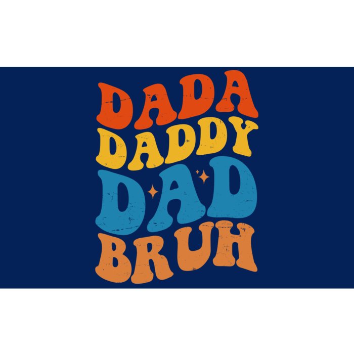 Dada Daddy Dad Bruh Retro Vintage Bumper Sticker