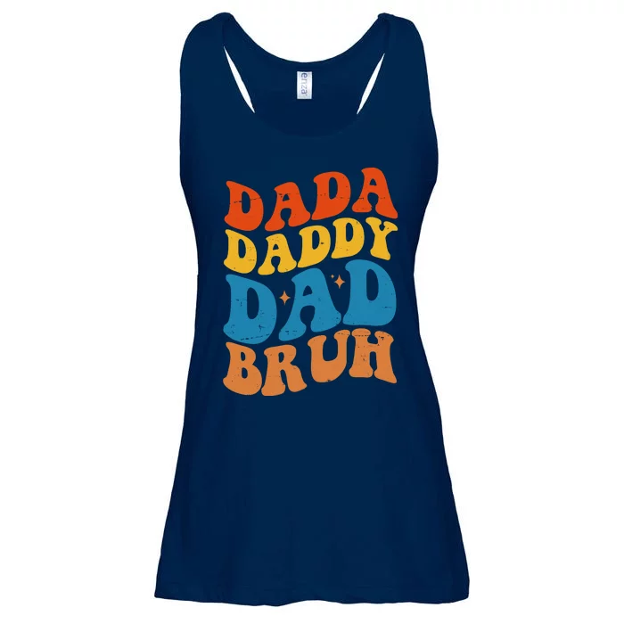 Dada Daddy Dad Bruh Retro Vintage Ladies Essential Flowy Tank