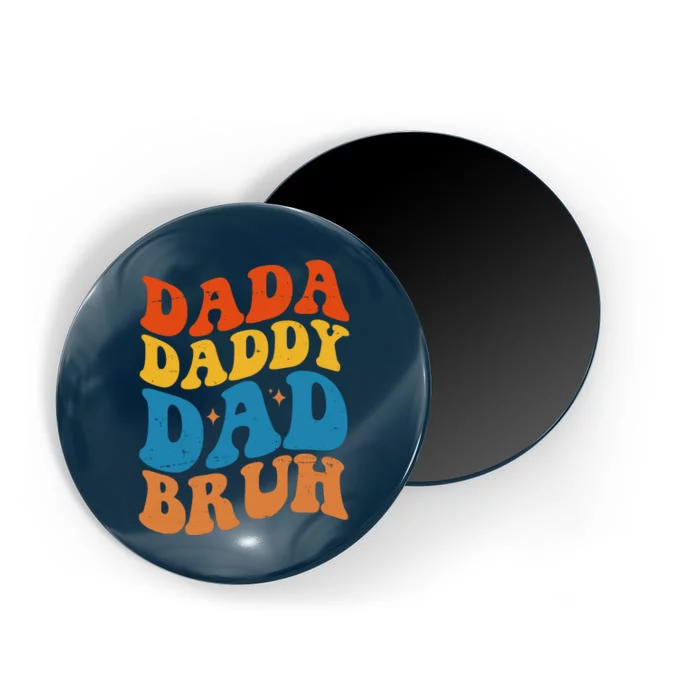 Dada Daddy Dad Bruh Retro Vintage Magnet