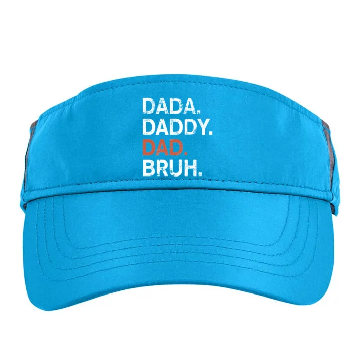 Dada Daddy Dad Bruh Gift Fathers Day 2024 Adult Drive Performance Visor