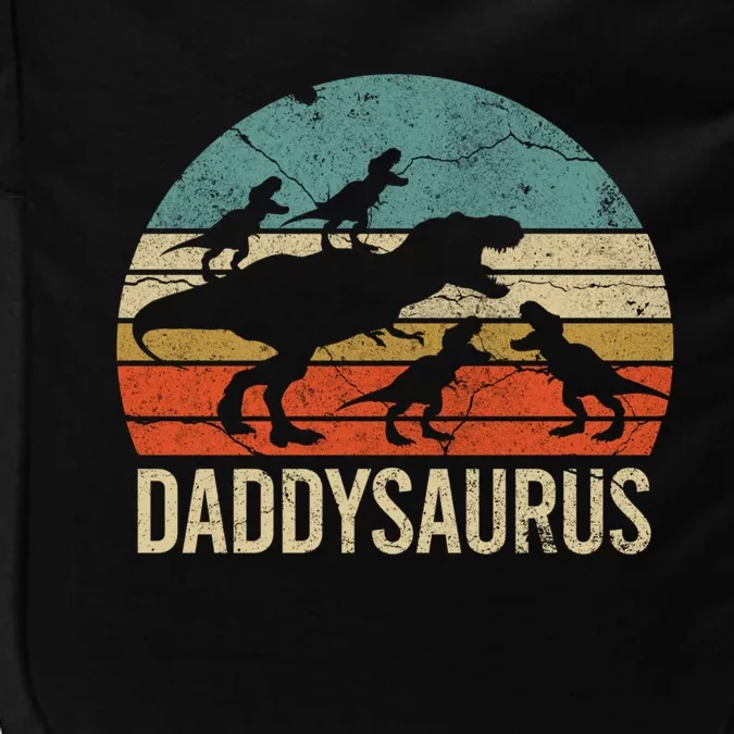 Daddy Dinosaur Daddysaurus 4 Four Gift For Father Day Gift Impact Tech Backpack