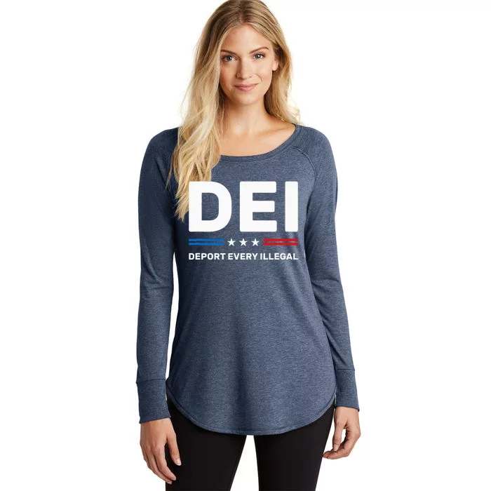 Dei Deport Every Illegal Women's Perfect Tri Tunic Long Sleeve Shirt