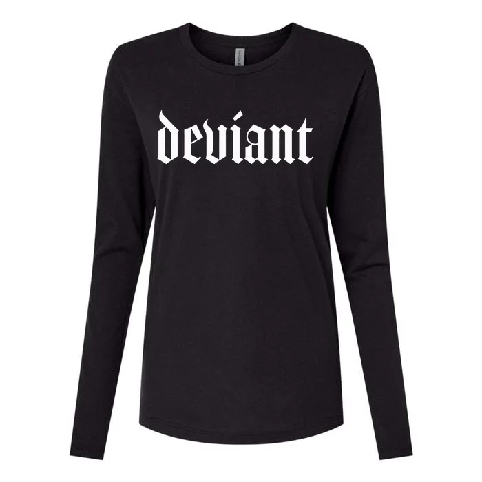 Deviant Womens Cotton Relaxed Long Sleeve T-Shirt