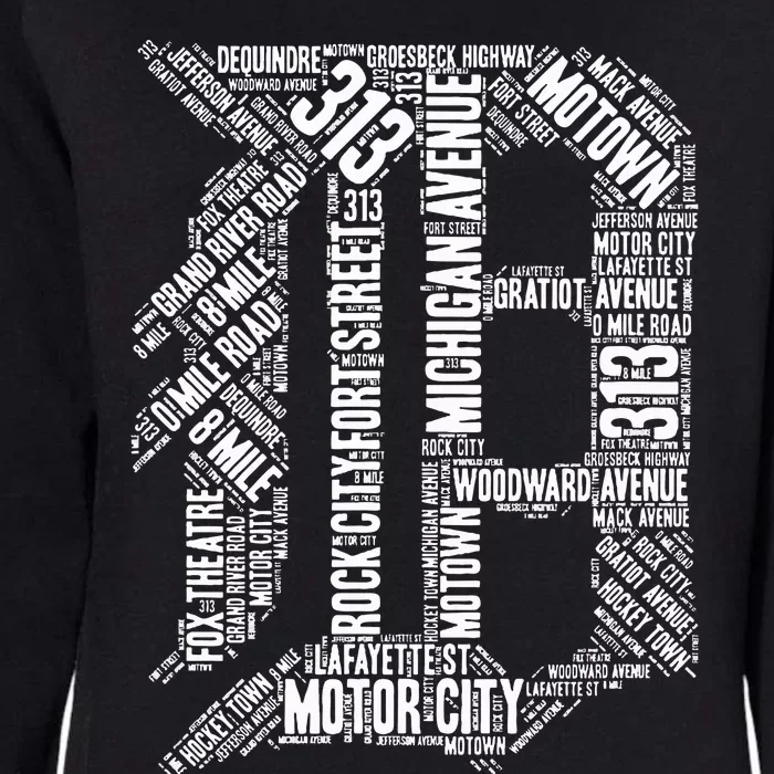 Detroit Womens California Wash Sweatshirt