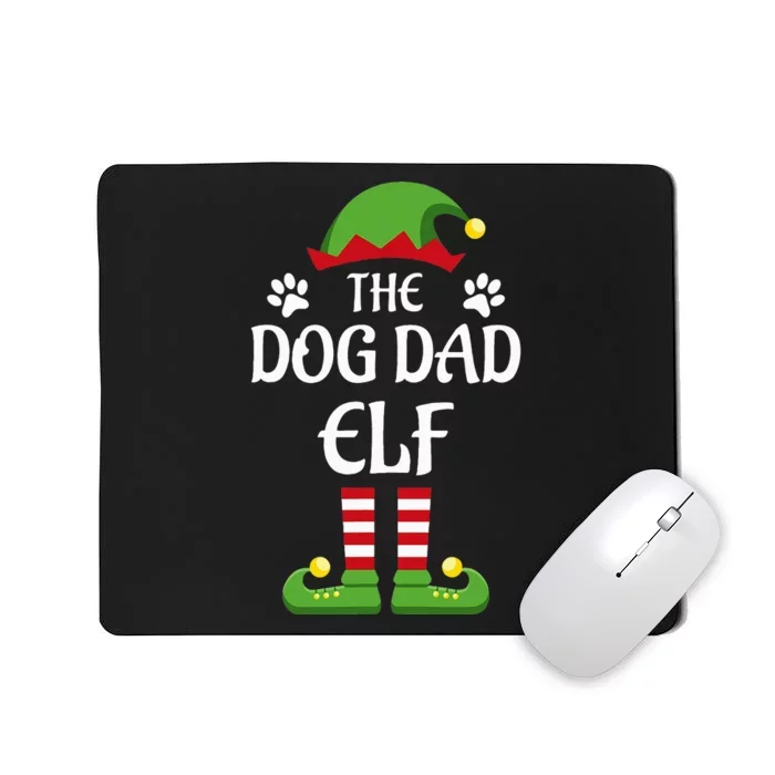 Dog Dad Elf Family Matching Group Christmas Mousepad