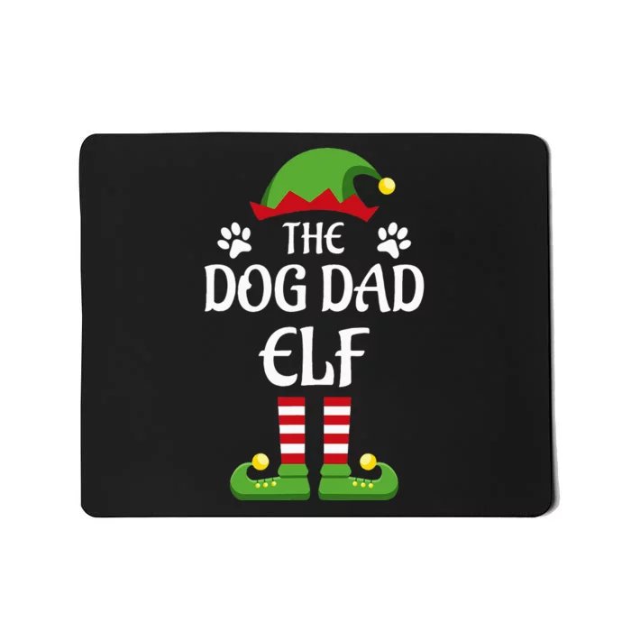 Dog Dad Elf Family Matching Group Christmas Mousepad