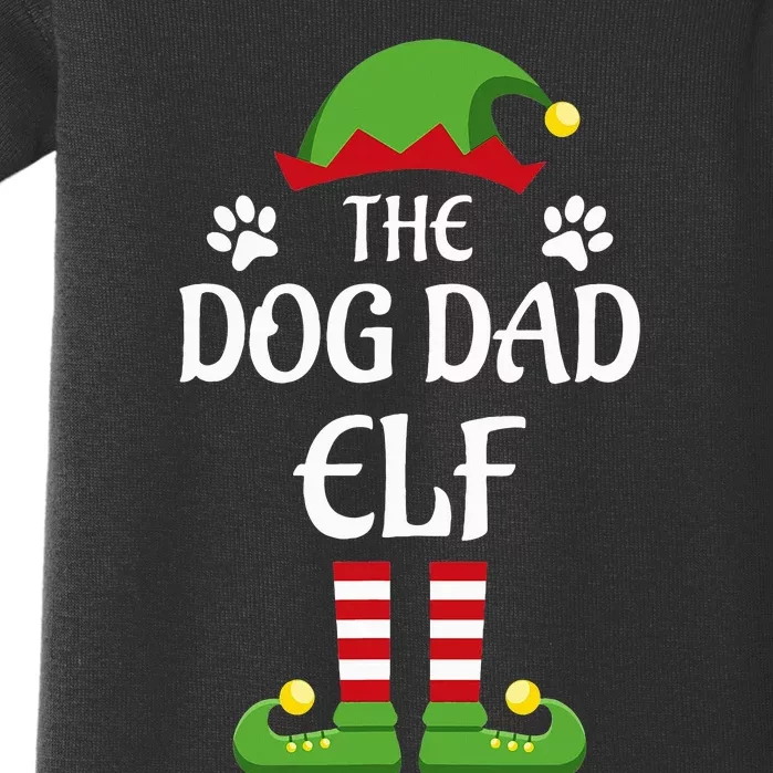 Dog Dad Elf Family Matching Group Christmas Baby Bodysuit