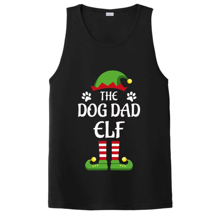 Dog Dad Elf Family Matching Group Christmas Performance Tank