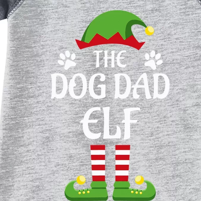 Dog Dad Elf Family Matching Group Christmas Infant Baby Jersey Bodysuit