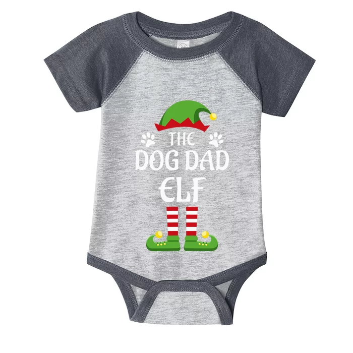 Dog Dad Elf Family Matching Group Christmas Infant Baby Jersey Bodysuit