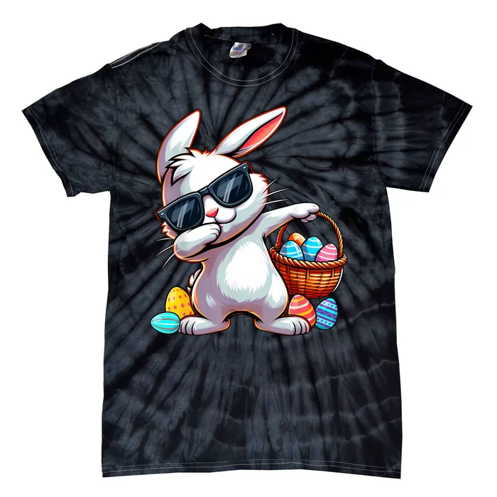 Dab Dabbing Easter Rabbit Bunny Egg Hunting Tie-Dye T-Shirt