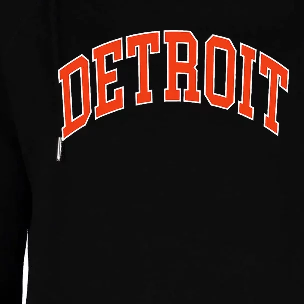 Detroit Womens Funnel Neck Pullover Hood