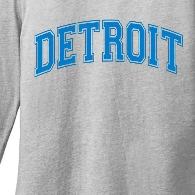 Detroit Womens CVC Long Sleeve Shirt