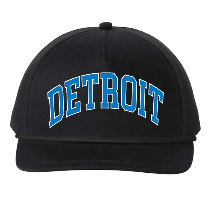 Detroit Snapback Five-Panel Rope Hat