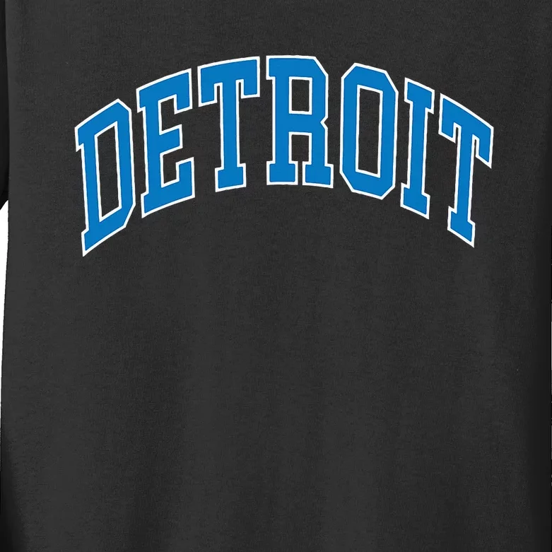 Detroit Kids Long Sleeve Shirt