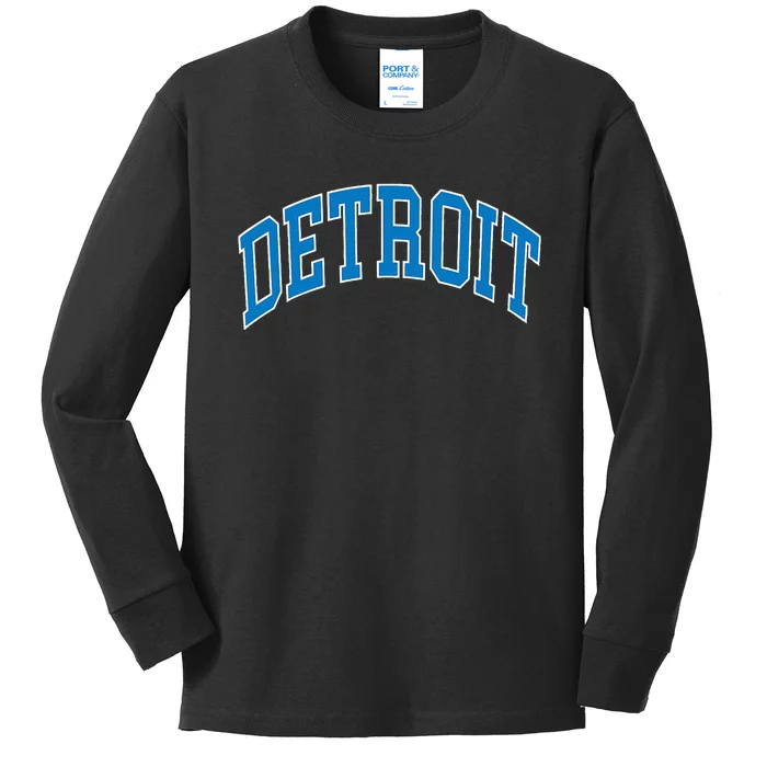 Detroit Kids Long Sleeve Shirt