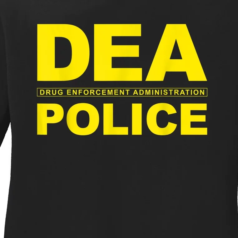 DEA Drug Enforcement Administration Agency Police Agent Ladies Long Sleeve Shirt