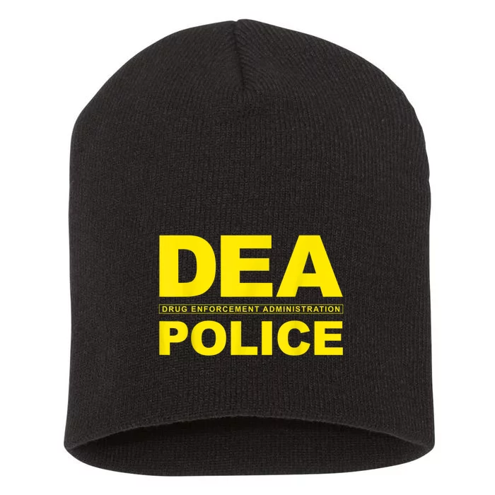 DEA Drug Enforcement Administration Agency Police Agent Short Acrylic Beanie