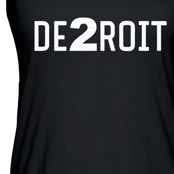 De2roit Ladies Essential Flowy Tank