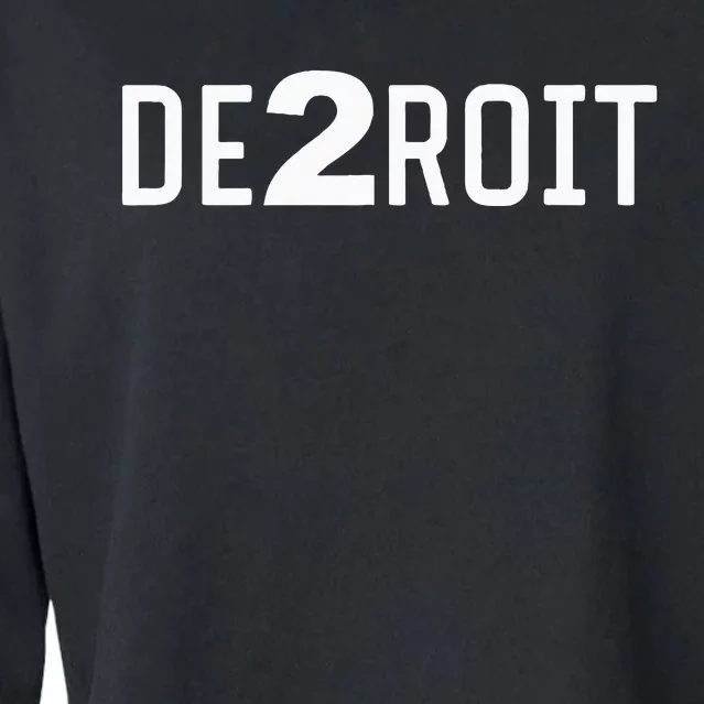 De2roit Cropped Pullover Crew