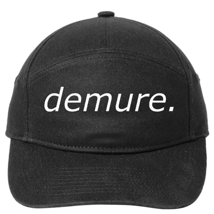 Demure 7-Panel Snapback Hat