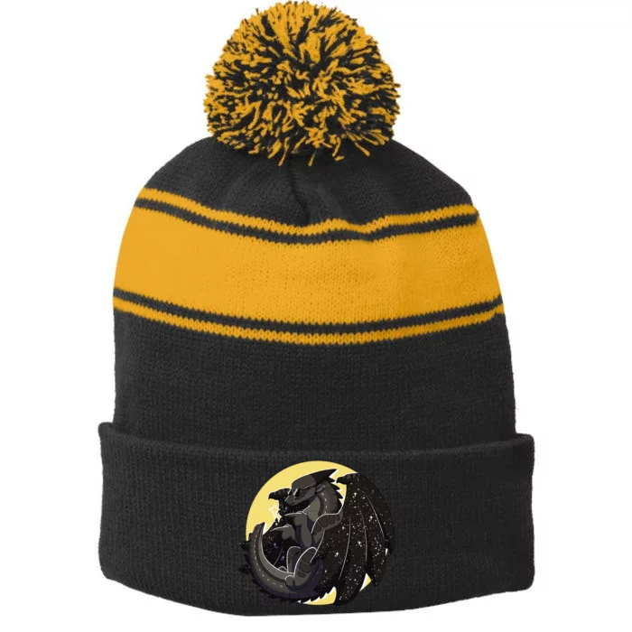 Deathbringer Stripe Pom Pom Beanie