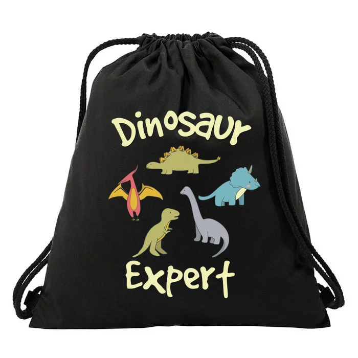 Dinosaur Dinosaur Expert Drawstring Bag