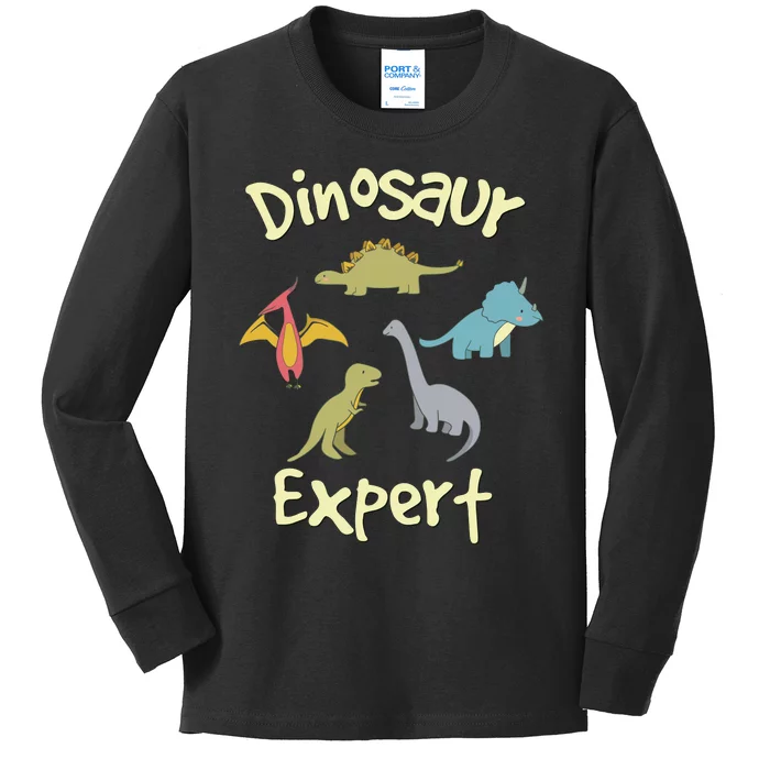 Dinosaur Dinosaur Expert Kids Long Sleeve Shirt