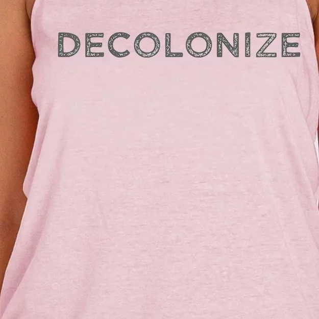 Decolonize Women's Knotted Racerback Tank