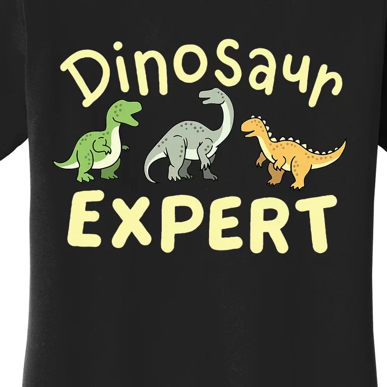 Dinosaur Dinosaurs Expert Paleontologist Women's T-Shirt