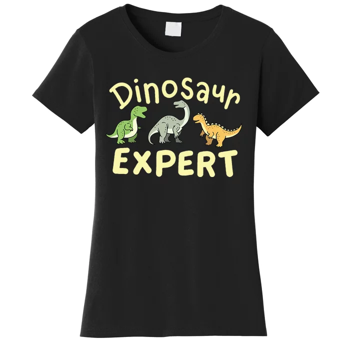 Dinosaur Dinosaurs Expert Paleontologist Women's T-Shirt