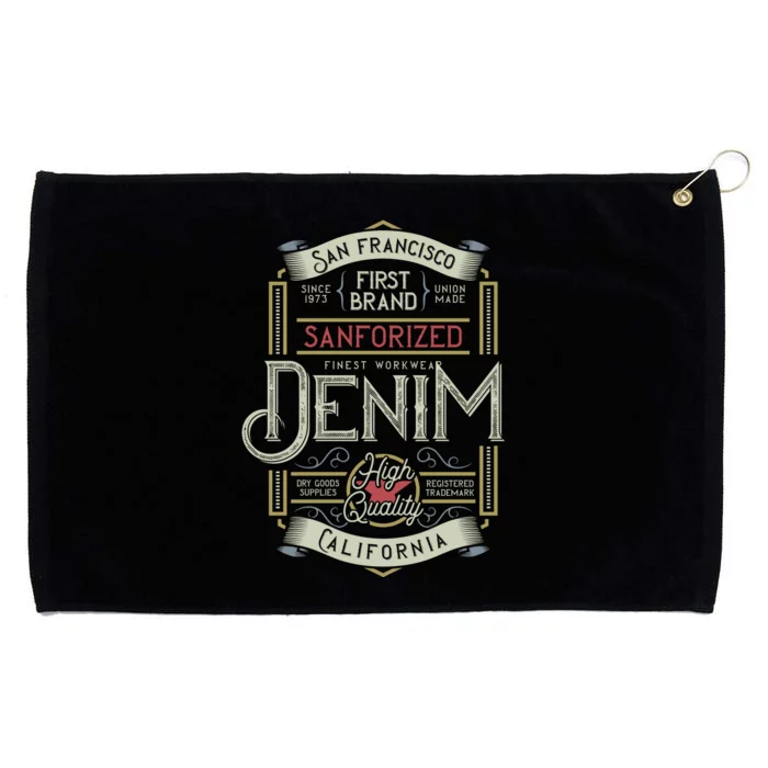 Denim Grommeted Golf Towel