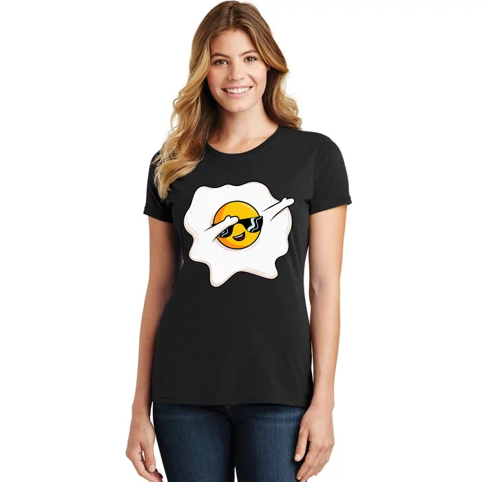 Dab Dabbing Egg Funny Fried Egg Women's T-Shirt